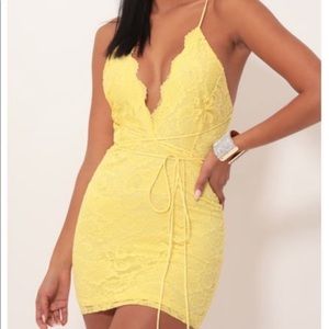 Yellow Lace Dress